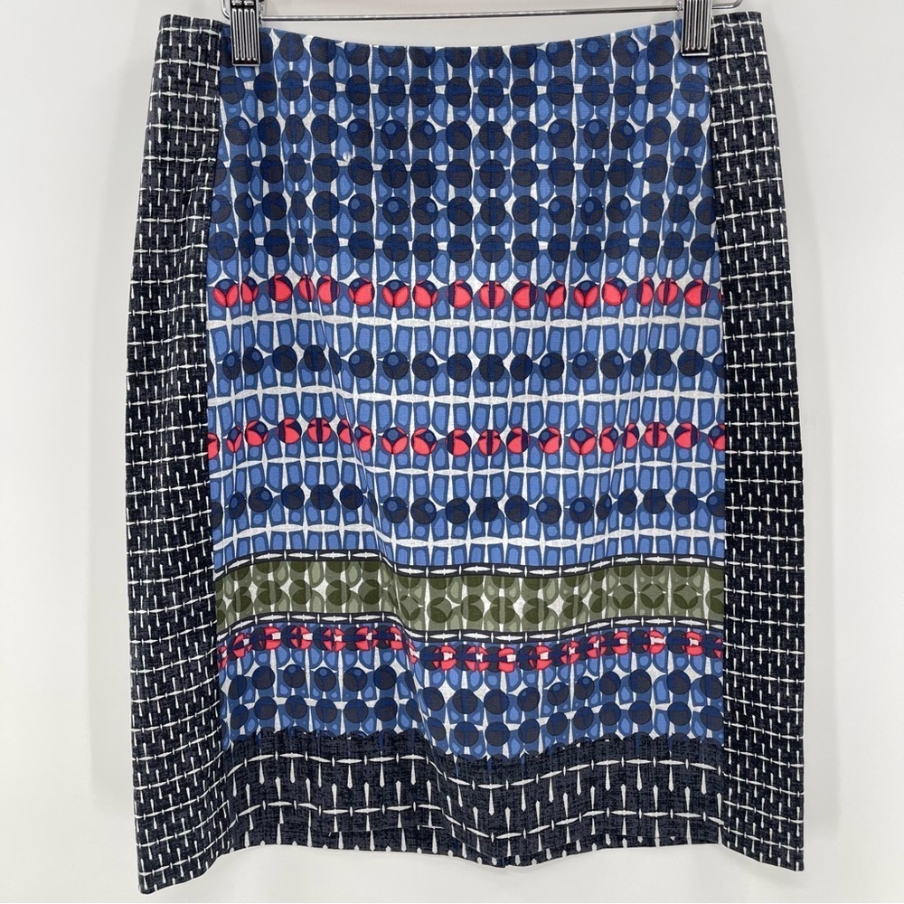 Nic + Zoe Multi Color Art to Wear Teacher Business Casual Pencil Skirt Size 2